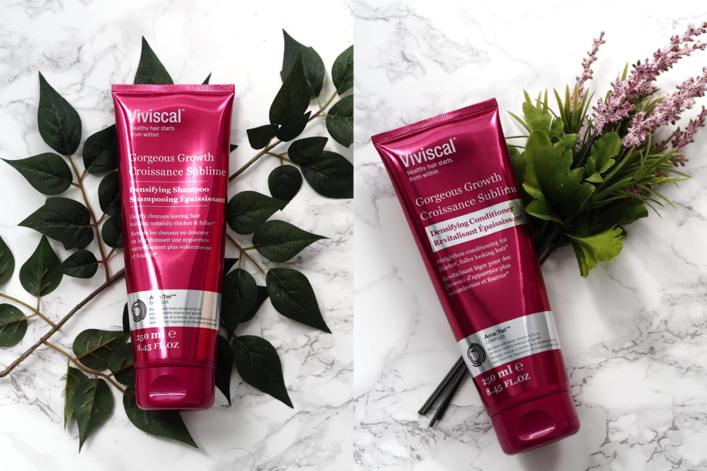 Viviscal's Gorgeous Growth Densifying shampoo, conditioner, and elixir will transform your hair! I've been using the Viviscal Gorgeous Growth line and I have the longest, strongest, and healthiest hair ever. Read the full review on why you need to try this affordable hair care line!