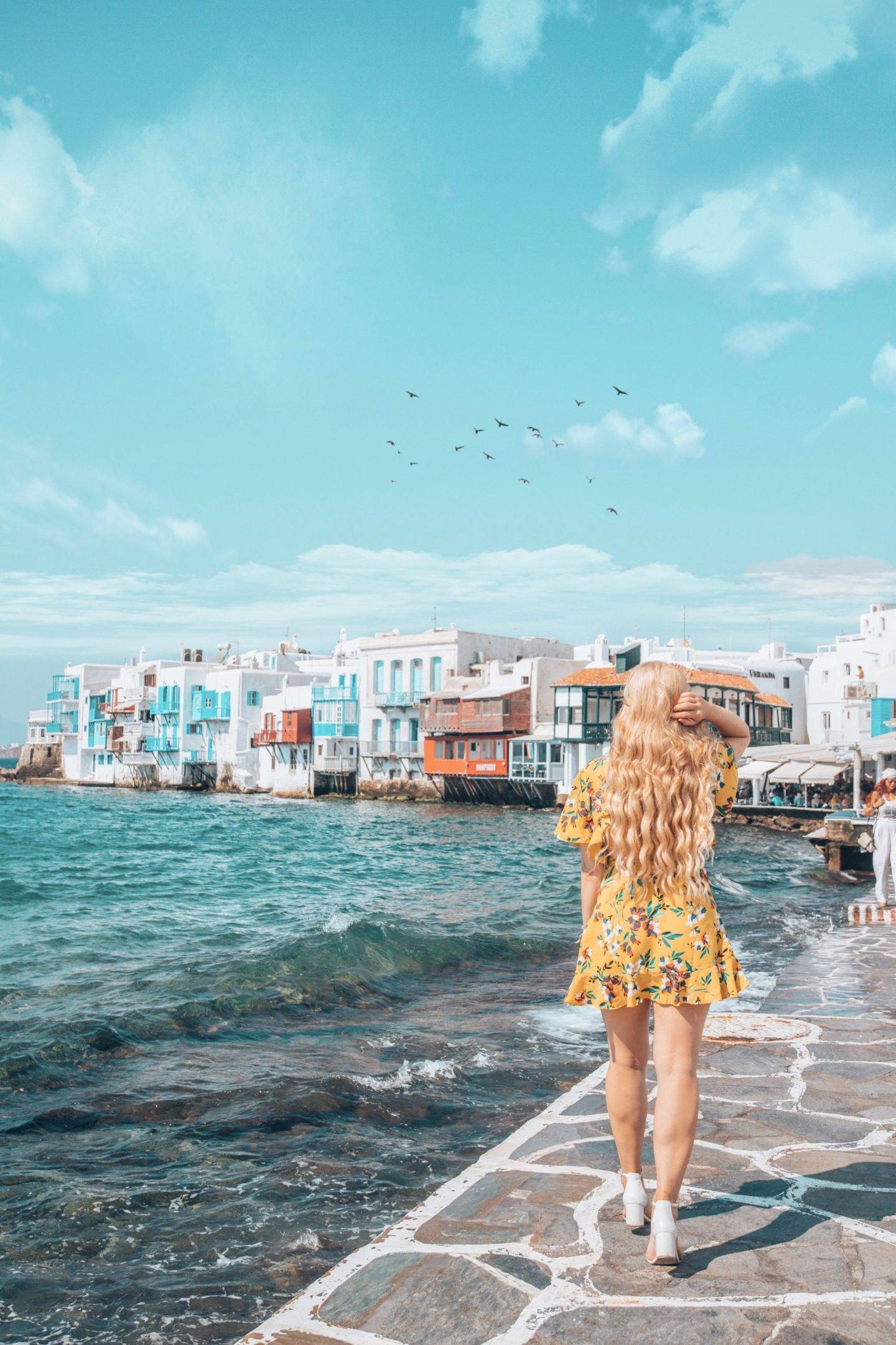 Little Venice is one of the most instagrammable places in Mykonos. Click the photo to see the rest of my list of the most instagrammable places in Mykonos! 