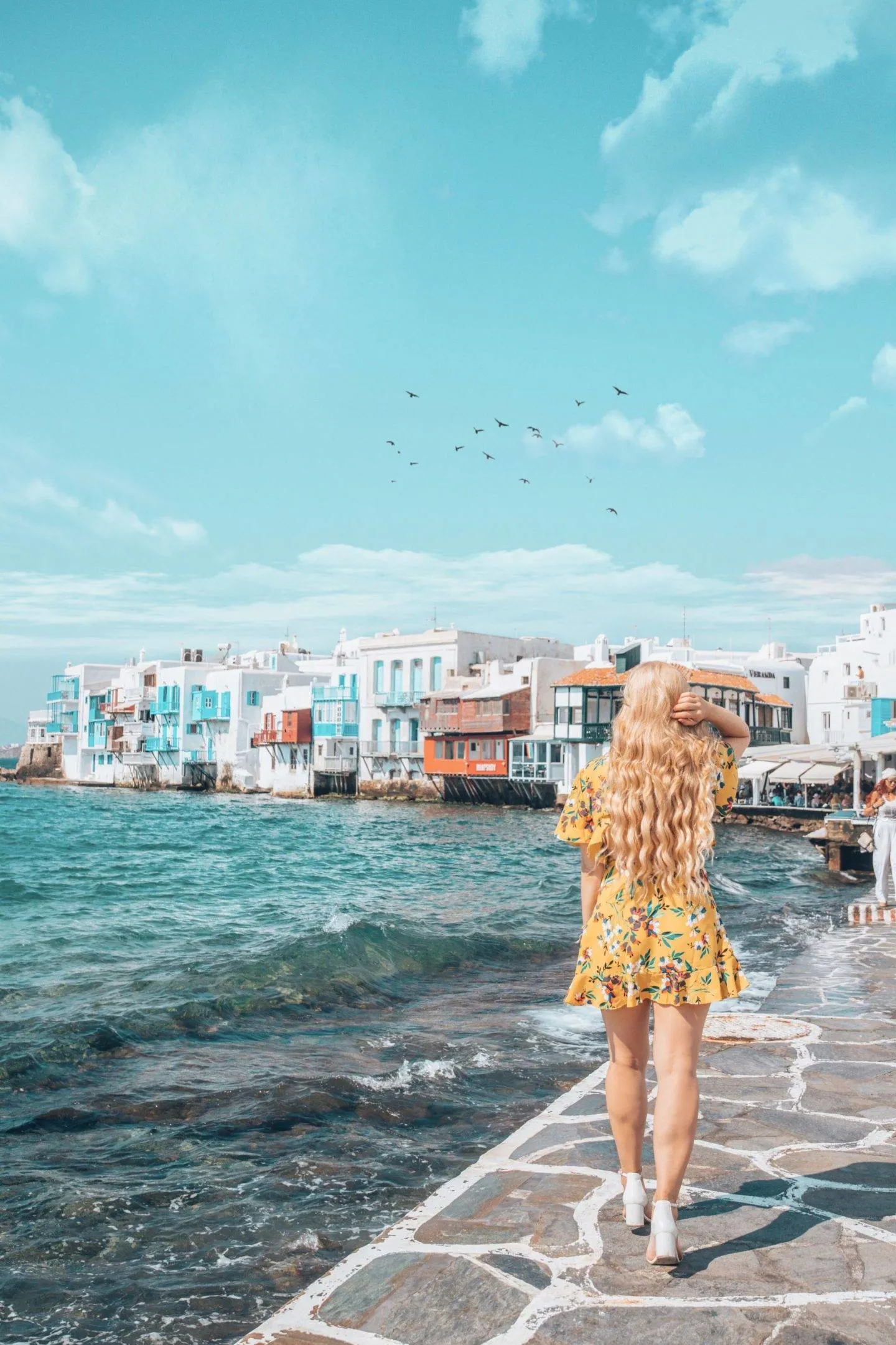 Little Venice is one of the most instagrammable places in Mykonos. Click the photo to see the rest of my list of the most instagrammable places in Mykonos! 