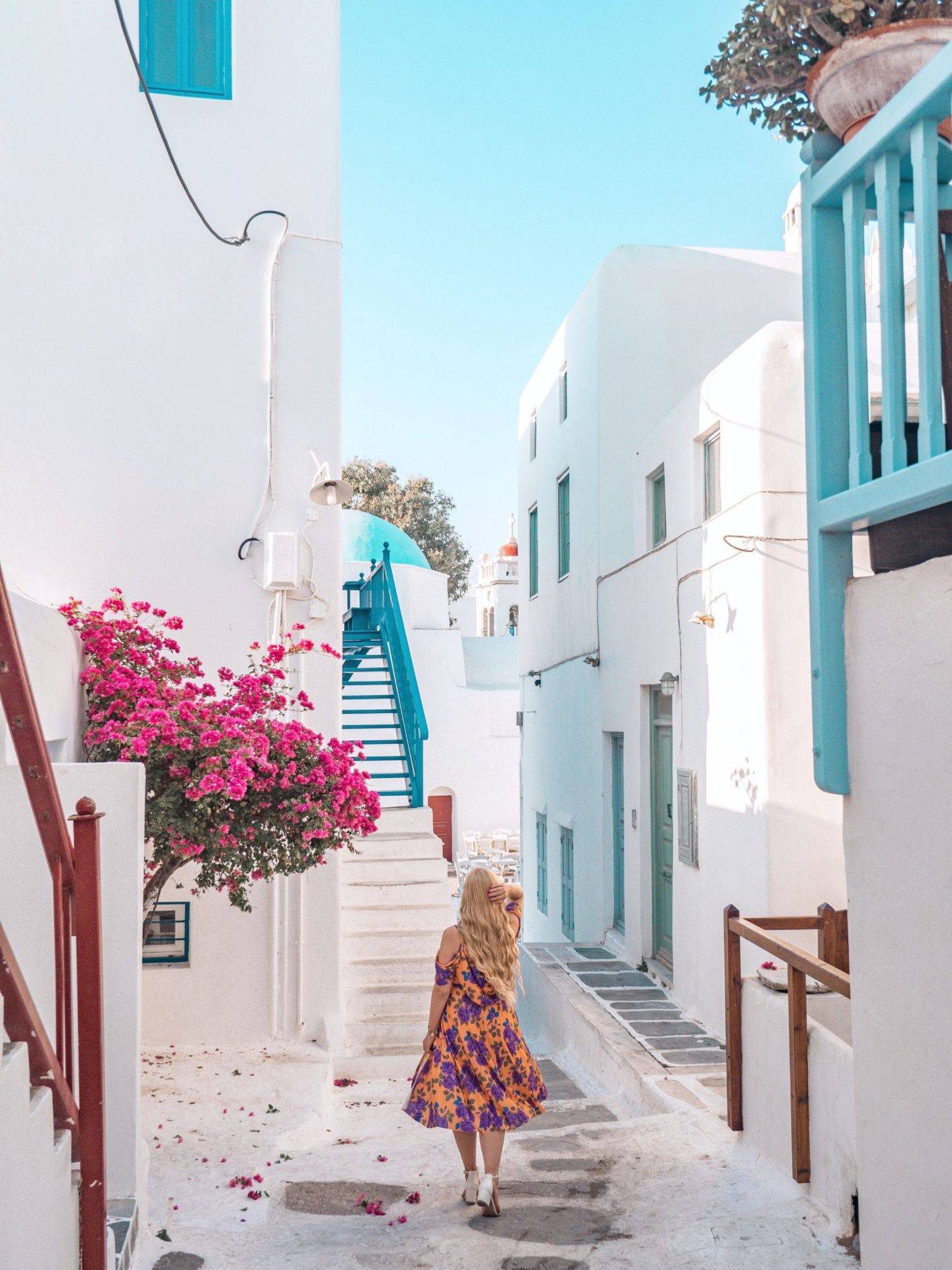 Most Instagrammable Places in Mykonos: The streets of Old Town Mykonos