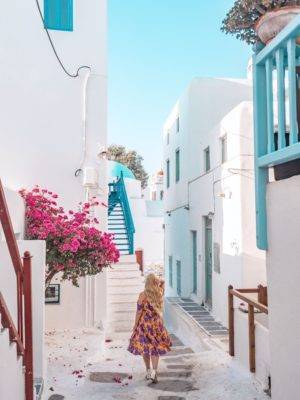 Most Instagrammable Places in Mykonos: The streets of Old Town Mykonos