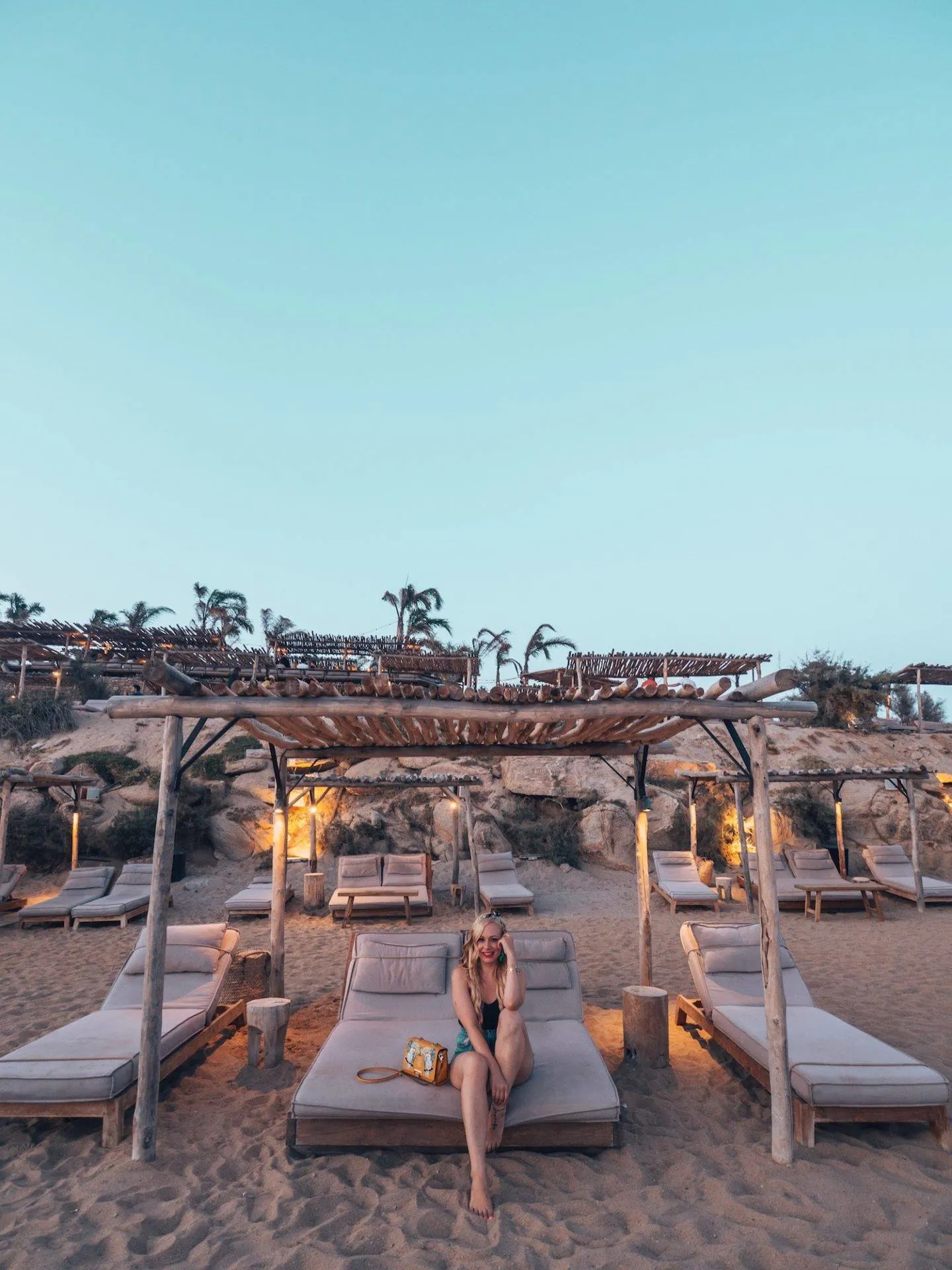Scorpios at sunset is one of the most instagrammable beach spots in Mykonos. Click the photo to see the rest of my list of the most instagrammable places in Mykonos! 