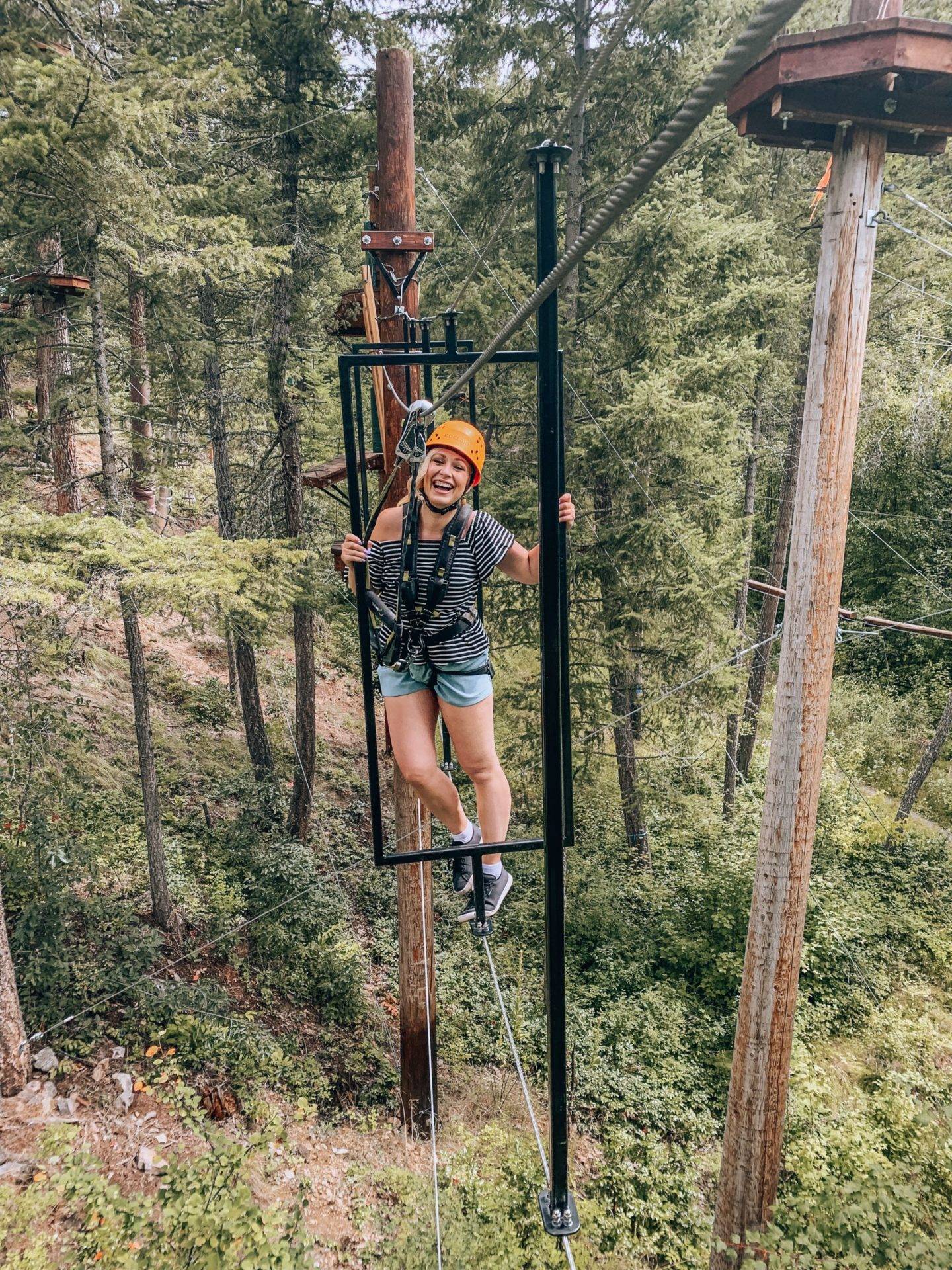 Planning a trip to Kelowna soon? This guide covers all the best things to do in Kelowna from a locals perspective! From wineries and cideries, to adventure activities, hikes, waters sports and more. This guide has everything you need to plan your visit to beautiful Kelowna! Pictured here: Oyama Zipline & Aerial Adventure Park
