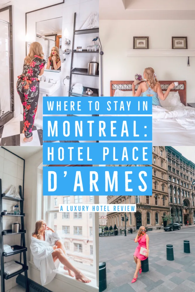 Where to stay in downtown Montreal. The Hotel Place D'Armes is a 5 star luxury hotel in Montreal and the perfect place to stay. Click the photo for the full review with photos