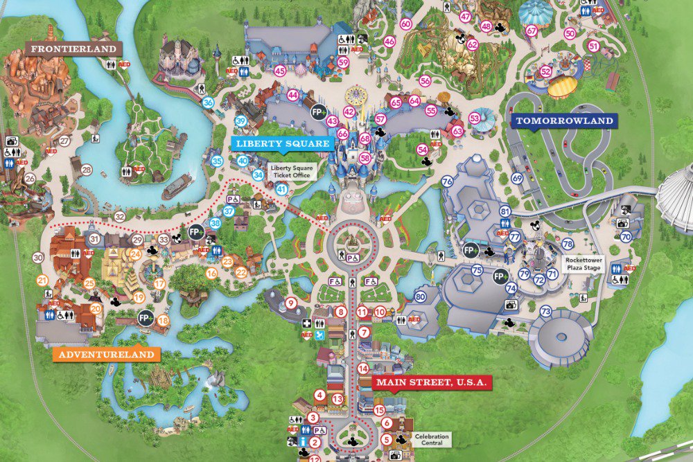 Map of Disney World 
