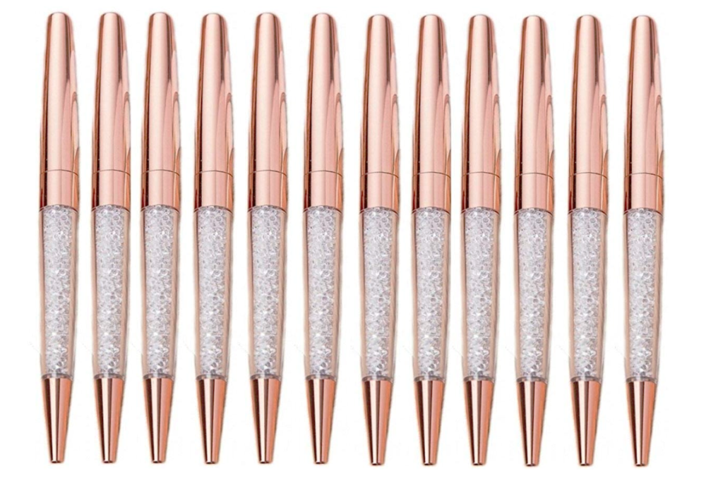 Rose gold office supplies to brighten your workspace - Rose gold pens