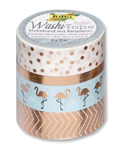 We love these this pack of decorative rose gold tape!
