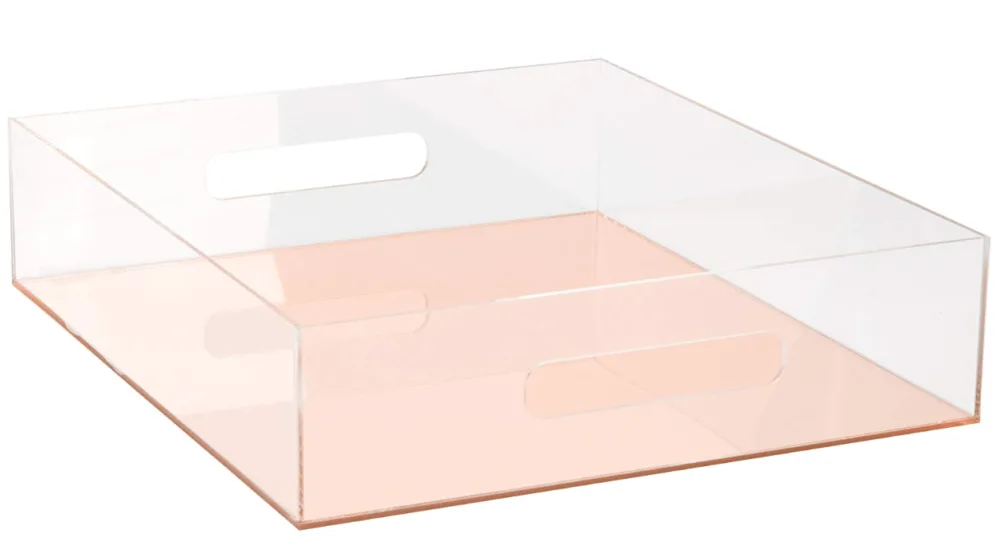 Cute rose gold and acrylic letter tray