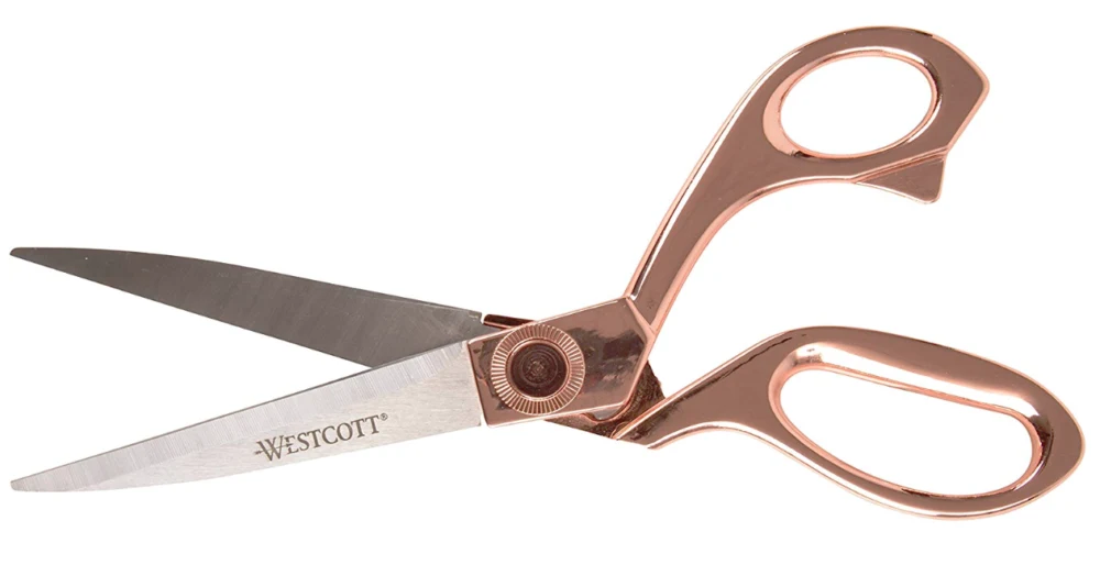 Rose gold scissors
