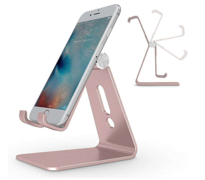 Rose gold office supplies to brighten your office space - rose gold phone holder