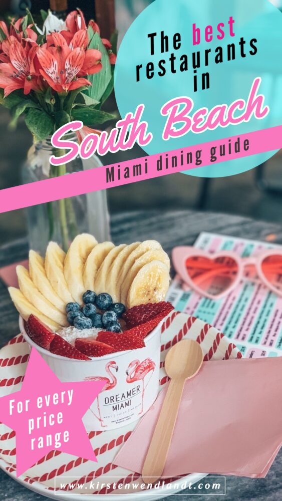 Complete guide to the best restaurants in South Beach. This guide features the top restaurants in Miami's South Beach area in every price range. Whether you're looking for cheap eats, a quick lunch, or a fine dining experience this guide has you covered. Featured here: Dreamer Miami