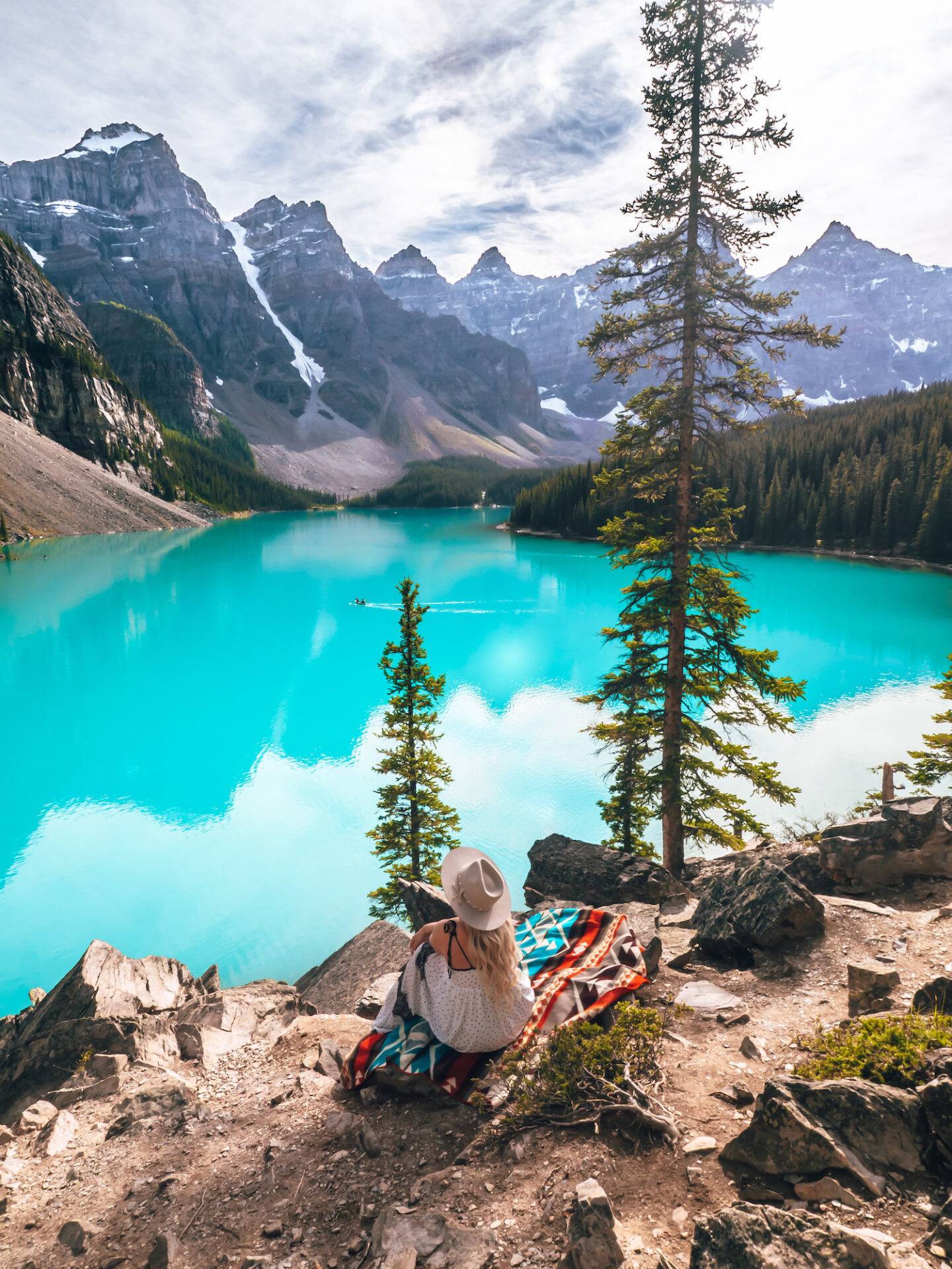 Visiting Banff National Park soon? Don't miss this guide of the 50 best things to in Banff for every kind of traveler! I recently spent 8 days exploring the area and took notes along the way so I could write you the most comprehensive guide possible. This guide includes all the top attractions, hikes, restaurants, and sights you definitely won't want to miss when you visit Banff National Park. I also include any tips you might need when visiting the area! Pictured here: Moraine Lake