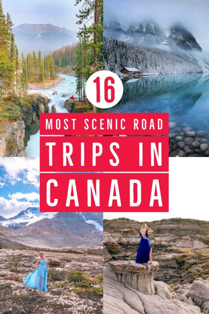 Looking to explore more of Canada this year? Here are 16 of the most scenic drives in Canada that will show you what a beautiful country this really is! Whether you're looking to road trip around the west coast, east coast, or you want to venture north. This guide includes all of Canada's most scenic drives and road trips that you definitely won't want to miss.