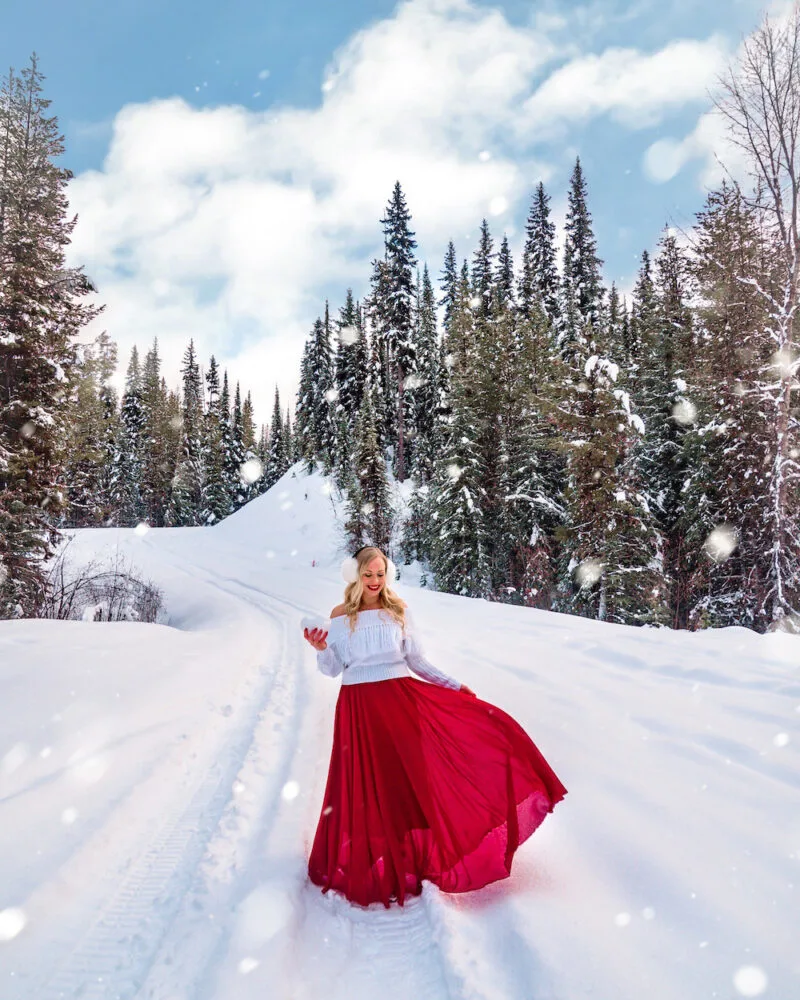 Young Beautiful Woman Posing Snowy Forest Winter Day Stock Photo by  ©hplovecraft.mail.ru 240159334