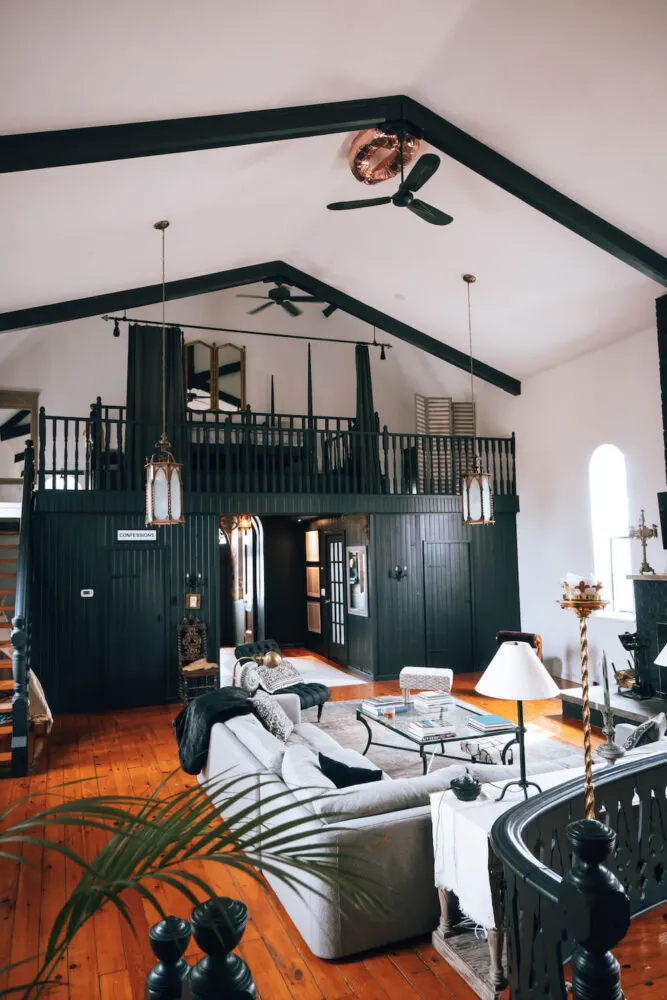 Looking for a unique getaway here in Ontario? Look no further than the Prince Edward County Church! This 1800's church turned vrbo/airbnb in beautiful PEC will leave you breathless. From the chic, gothic glam interior to the modern amenities, the most comfortable beds to the unique old church elements, you'll definitely want to add this vacation rental to your bucket list!