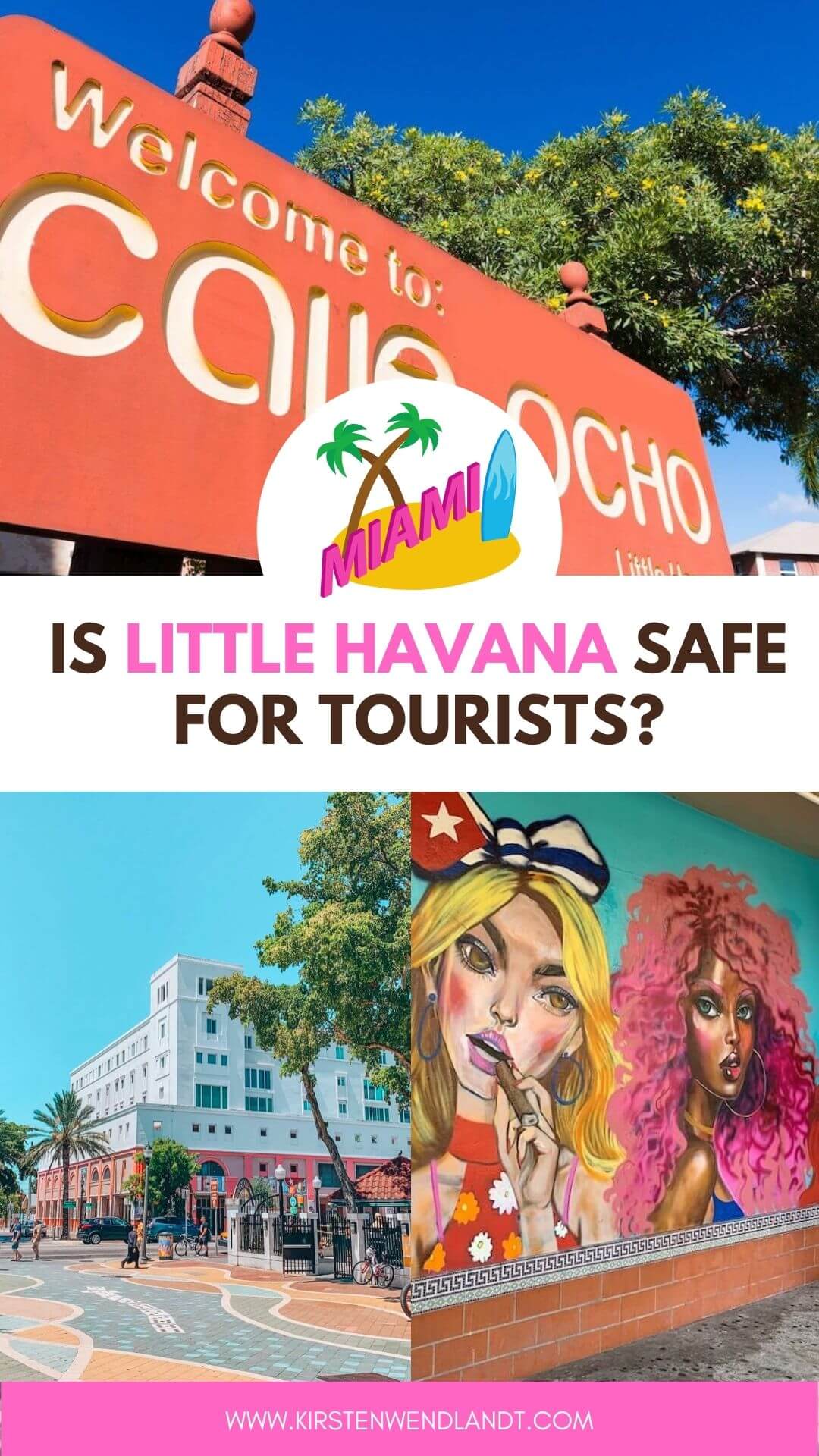 Is Little Havana safe? One of the most asked questions about Little Havana, and even Miami in general is whether it's safe for visitors and tourists. As a female traveler who has visited Little Havana myself, I am here to answer all your questions regarding the safety of Little Havana. I hope this post eases your fears and encourages you to visit this the vibrant neighborhood of Little Havana in Miami!