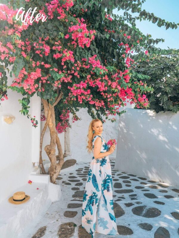 Shop this collection of Greece Lightroom presets that perfectly showcases the stunning whites, beautiful pastels, and overall enchanting beauty of the Greek islands.