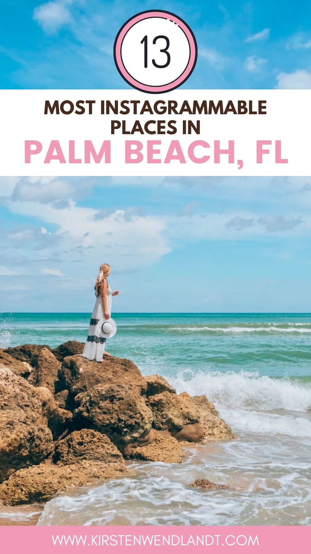 Palm Beach is a beautiful town in the South of Florida that's known for it's glamorous estates and sprawling beaches. It's no surprise that this stunning little town is chock full of incredible instagram-worthy photo spots. If you're planning on visiting Palm Beach soon and hoping to get some great photos while you're there, you definitely won't want to miss this guide on the most instagrammables places in Palm Beach!