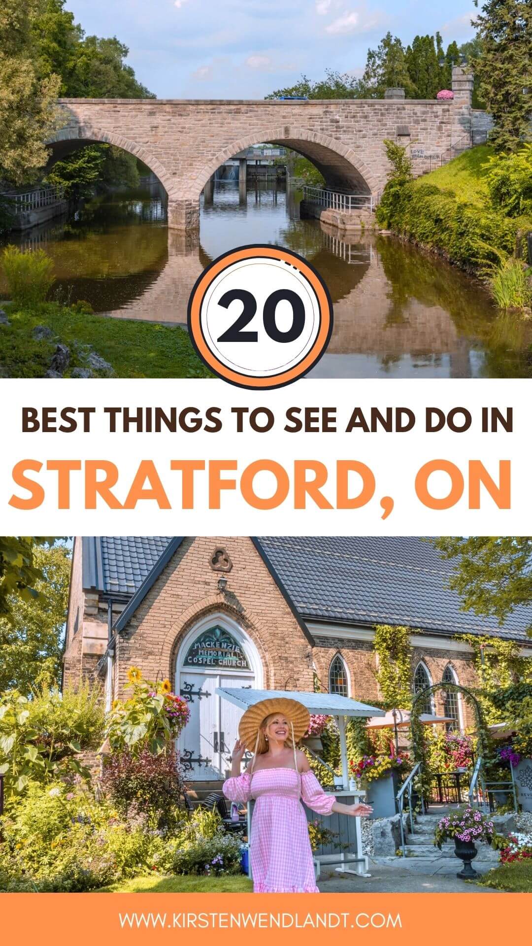 Planning a trip to Stratford, Ontario soon? This guide includes all of the best things to do in Stratford! From activities and attractions, to the top restaurants, bars, and all the things you'll want to see while there. You won't want to miss this guide that will help you plan the perfect weekend getaway to Stratford. Click for the full list.