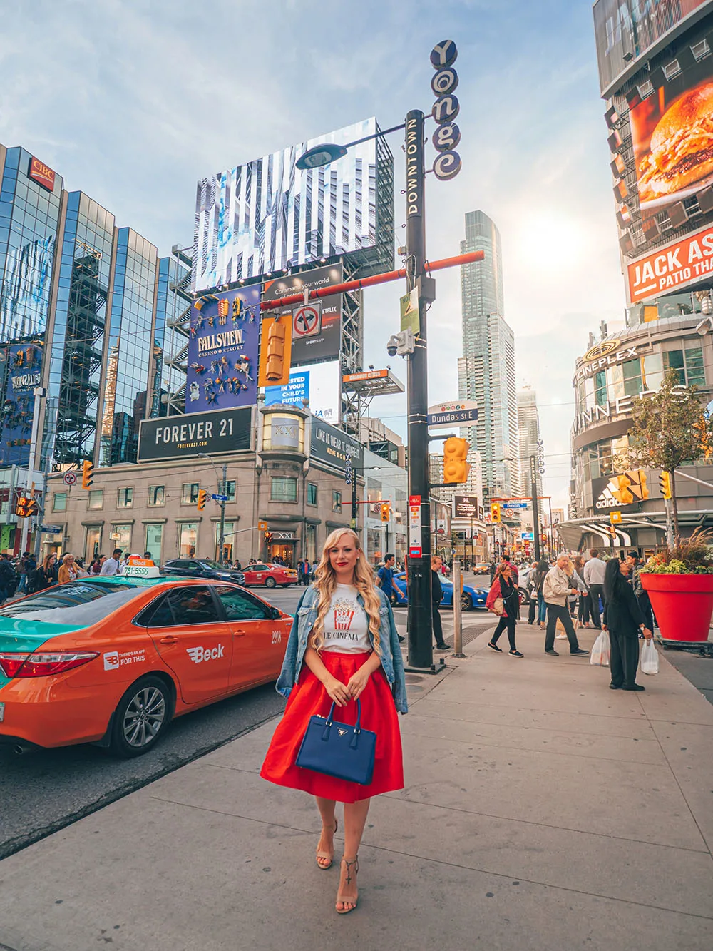 If you're planning on visiting Toronto soon and hoping to get some great photos while you're there, you definitely don't want to miss this guide on the most instagrammable places in Toronto, outdoor edition! This guide features all sorts of incredible outdoor photography locations in Toronto and the GTA. Pictured here: Dundas Square
