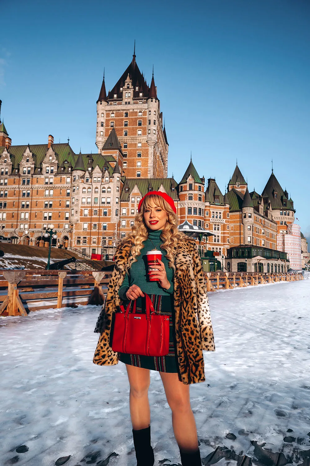Quebec City at Christmas time is absolutely magical. In fact, it’s pretty safe to say it’s the most magical place to visit at Christmas time in all of Canada! If you’re planning a trip to Quebec City this winter you won’t want to miss this guide to the best things to do in Quebec City at Christmas time. This guide features everything from the top Quebec City activities and attractions, to the must see sights, best restaurants, festive events, and everything in between. Pictured here: Visit Dufferin Terrace