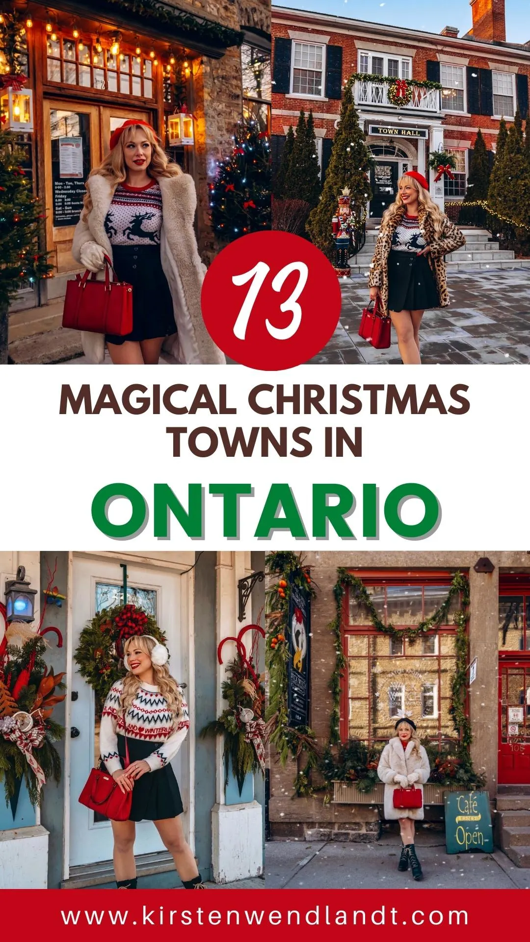 Ever wish you could step into a Hallmark Christmas movie? These 13 magical Christmas towns in Ontario will have you feeling just like you did! Pack your bags, load up the car, and get ready for the ultimate Christmas getaway - a road trip through Ontario's Christmas towns!
