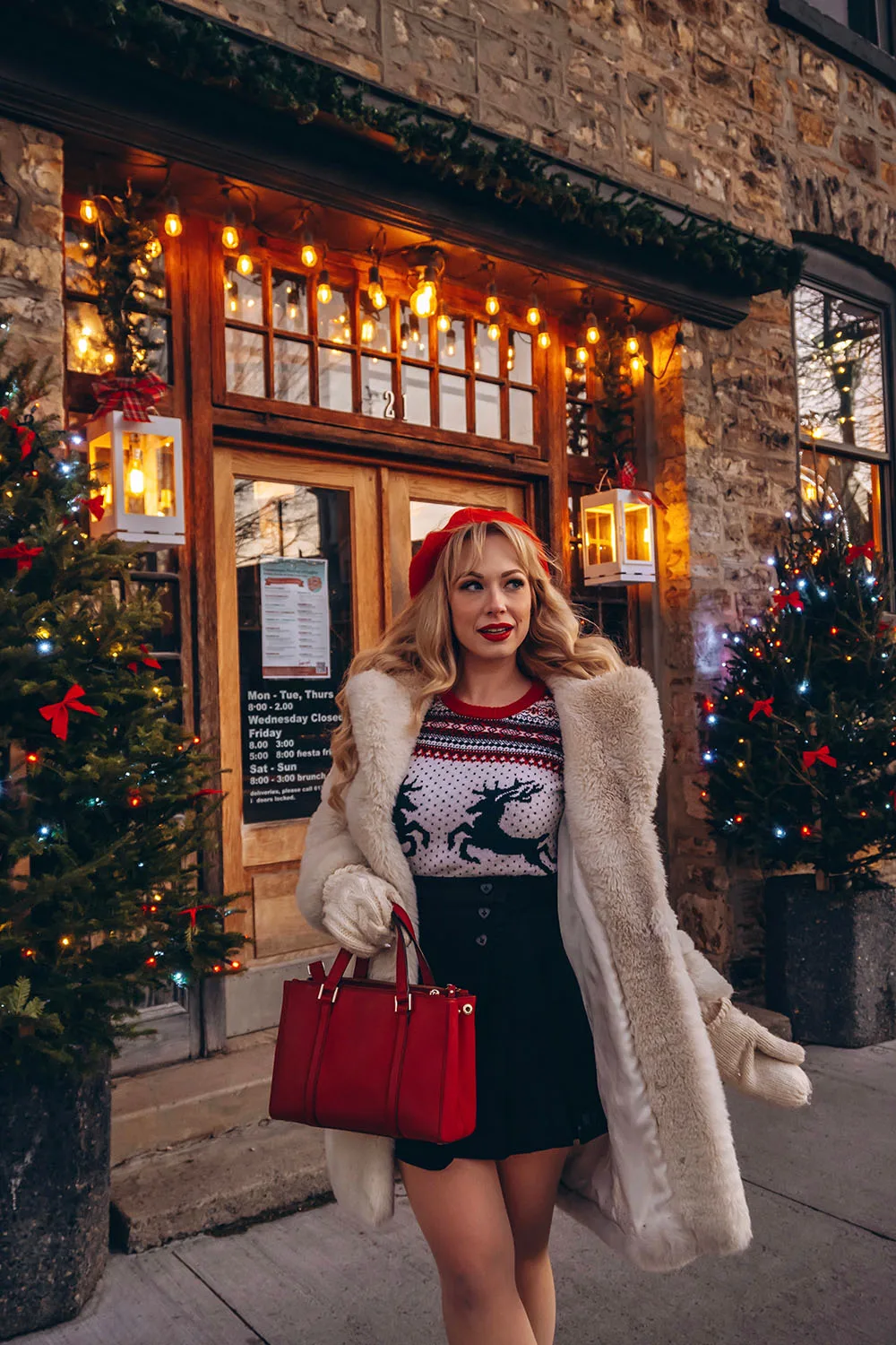 Ever wish you could step into a Hallmark Christmas movie? These 13 magical Christmas towns in Ontario will have you feeling just like you did! Pack your bags, load up the car, and get ready for the ultimate Christmas getaway - a road trip through Ontario's Christmas towns! Pictured here: Gananoque