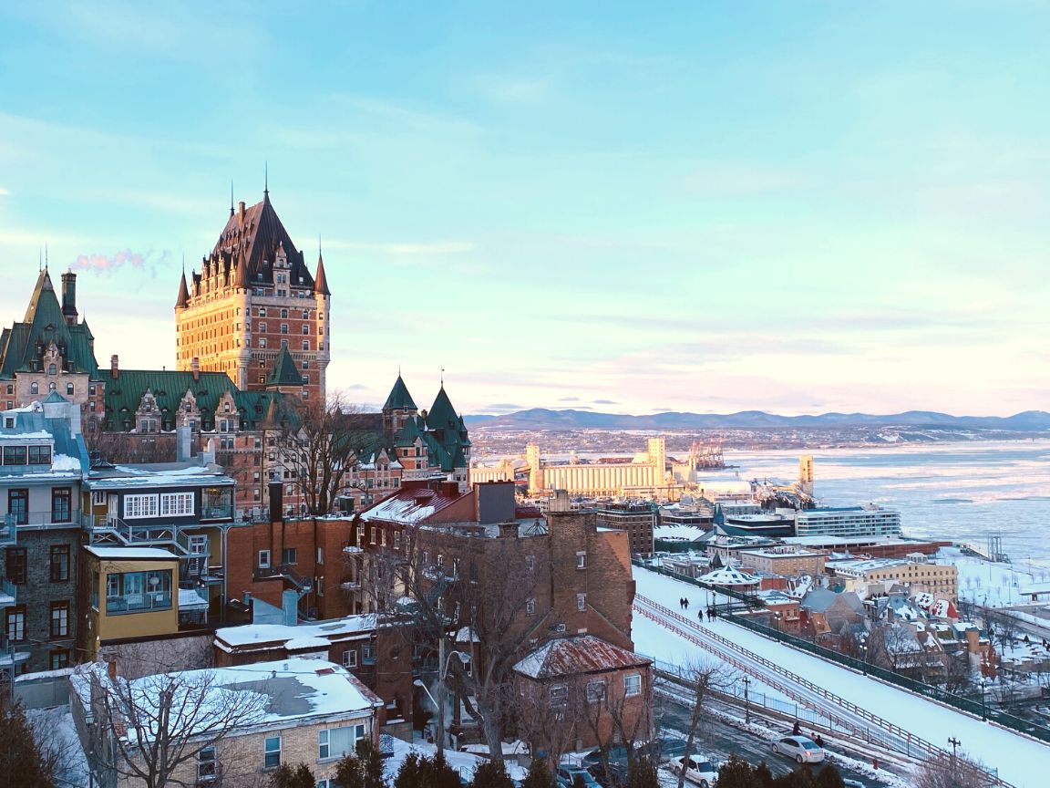 Quebec City at Christmas time is absolutely magical. In fact, it’s pretty safe to say it’s the most magical place to visit at Christmas time in all of Canada! If you’re planning a trip to Quebec City this winter you won’t want to miss this guide to the best things to do in Quebec City at Christmas time. This guide features everything from the top Quebec City activities and attractions, to the must see sights, best restaurants, festive events, and everything in between. Pictured here: Do a helicopter tour of Quebec City