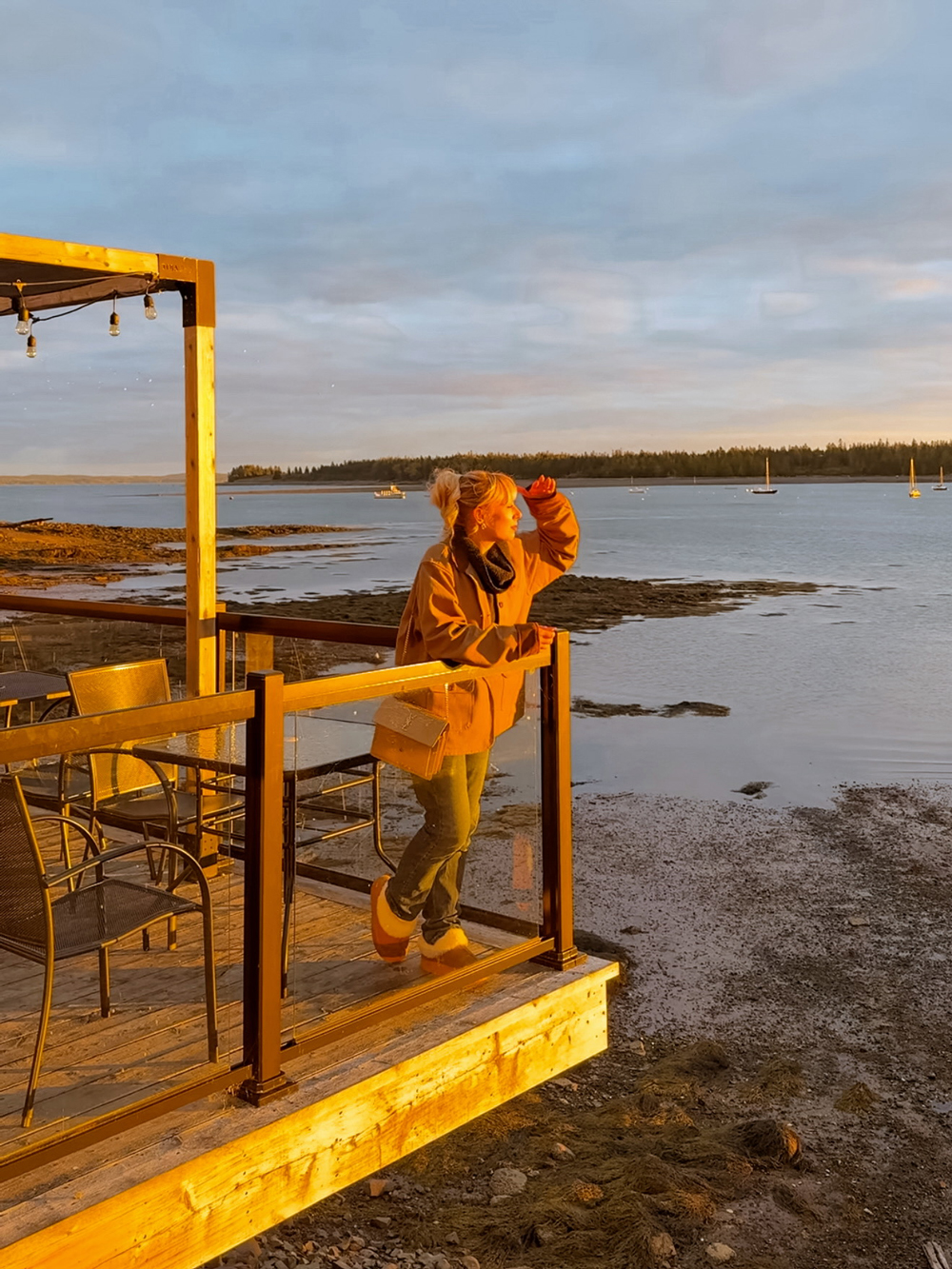 Golden sunset over the Bay of Fundy seen from the Algonquin Resort in New Brunswick &mdash; a must-see during fall visits.